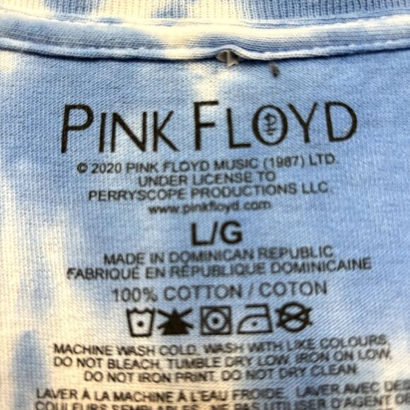 Pink Floyd Dark Side of the Moon 1973 US Tour Rock Tie Dye L - Picture 4 of 5